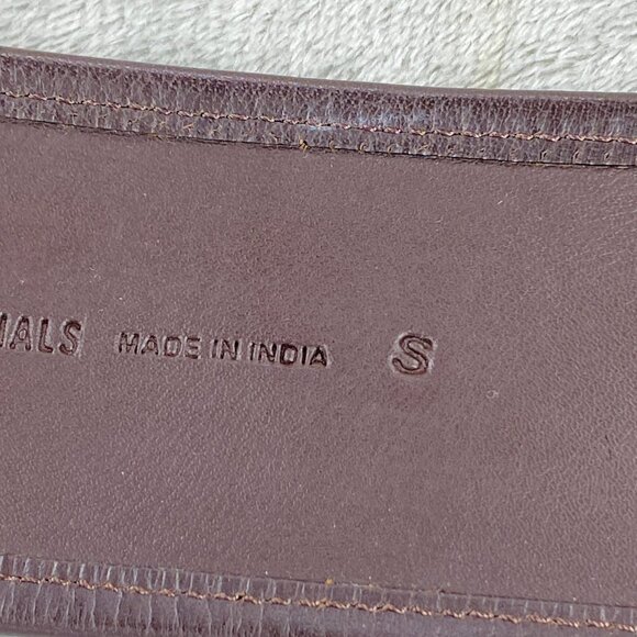 Vintage Chico's Wide Belt Womens Small Brown Green Blue Abstract Print Casual - Picture 6 of 9